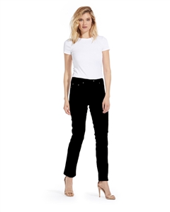 Cotton Twill Stretch Slim-Fit Jeans | Black