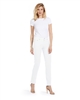 Cotton Twill Stretch Slim-Fit Jeans | White