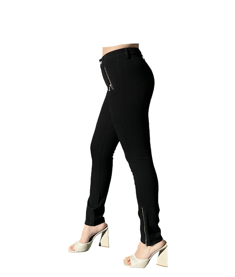 Blarie Womens Zip Moto Pants - Stylish and Comfortable