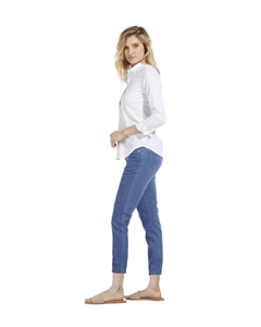 'Chelsea" Soft Denim Cropped Skinny Jeans