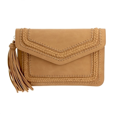 Laser Cut Clutch w/ Tassel