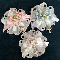 Rosary Ribbon Flower Favor