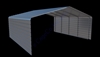 21'W x 20'D x 7'H- 2 Sided Carport