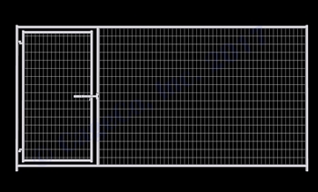 Cactus Dog Kennel Gate Panel 12'W x 6'H