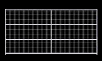 1-5/8 Horse Corral Panel 4-Rail With Welded Wire