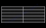 Horse Corral Panel 6 Rail With Welded Wire