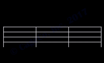 1-7/8 Horse Corral Panel 4-Rail: 24'W x 5'H