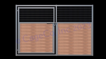 2" x 2" Horse Corral End Gate Gate:  135.5"W x 6'H With Welded Wire