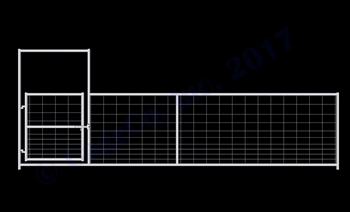 Hog Pen Bow Gate Panel