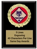 Boy Scout Award Plaque Custom Engraved Economy Scout Recognition Plaque with Gold Wreath Design