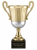 Regency Gold & Silver Trophy Cup with Marble Base and Free Custom Engraving