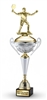 Men's Polaris Pickleball Trophy Cup Custom Engraved Championship Award with Marble Base