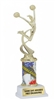 Sports Motion Cheerleading Trophy with Free Engraving â€“ Custom Cheer Award for Teams, Competitions, Camps, Spirit Recognition, and Participation Celebrations