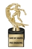 Gold Surfer Trophy with free custom engraving for surf competitions and beach sporting events