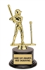 Classic Gold Girls T-Ball Trophy with gold batter figure and free custom engraving