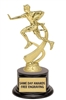 Custom Engraved Boys Flag Football Trophy with Ebony Base 8 Inch Youth Football Award