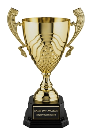 bevenzi gold series italian championship trophy cup with sculpted design and ebony wood base prestigious award