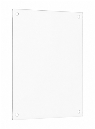 Replacement floating acrylic plaque panel for FAP Series awards with custom engraving capability