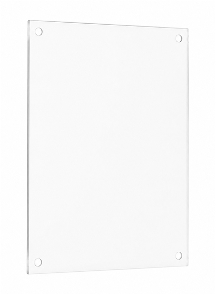 Replacement floating acrylic plaque panel for FAP Series awards with custom engraving capability