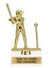 Classic Boys T-Ball Trophy with engraved plate and gold baseball player figure