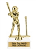 Classic T-Ball Trophy with engraved nameplate and gold baseball player figure