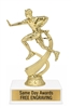 Classic Boys Flag Football Trophy with custom engraved gold plate and detailed football player figure