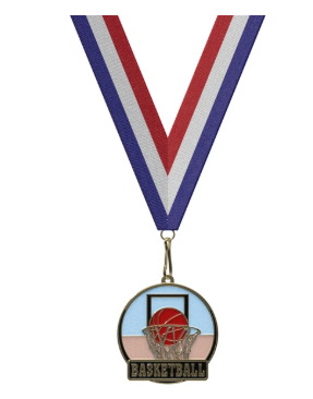 2" Hi Tech Basketall Medal
