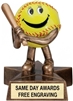 LIL BUDDY Softball Trophy 4 inch kids award with star base and engraved plate