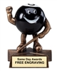 Lil Buddy Billiards Trophy Custom Engraved Pool Tournament Award with Free Personalized Engraving