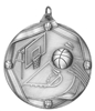 2 1/4" Premium Olympia Silver Basketball Medal