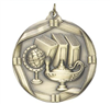 2 1/4" Premium Olympia Gold Lamp Medal