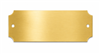 Custom engraved 2.5 inch replacement name plate available in gold, silver, and black finishes for trophies and plaques