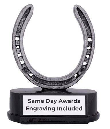 Lucky Horseshoe Trophy | Custom Engraved Lucky Award