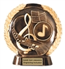 Laurel Wreath Music Trophy custom engraved award for musicians, bands, choirs, orchestras, music competitions and recital recognition