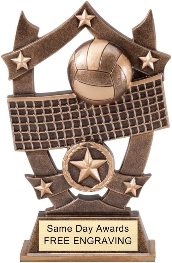 Sports Star Volleyball Trophy