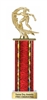 Wide Column Surfing Trophy Custom Engraved Surf Championship Award for Surf Competitions and Beach Contests