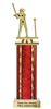Wide Column Boys T-Ball Trophy with free custom engraving and colorful trophy column