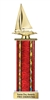 Wide Column Sailboat Trophy Custom Engraved Sailing Championship Award for Regattas and Yacht Clubs