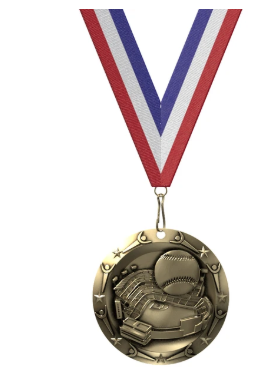 3" World Class Baseball Medal