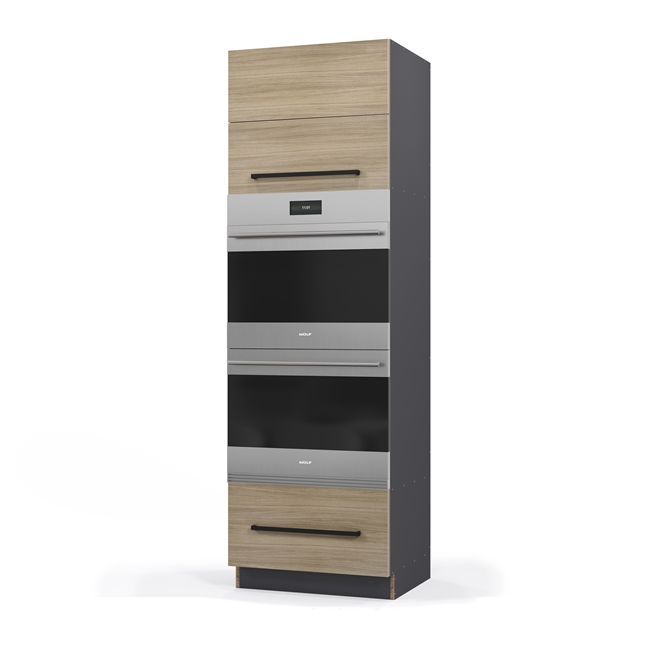 Custom Double Oven 1 Drawer Bi-Fold Door w/ Aventos HF Lift