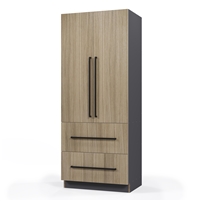 Custom Pantry Double 2 Door 2 Equal Drawer