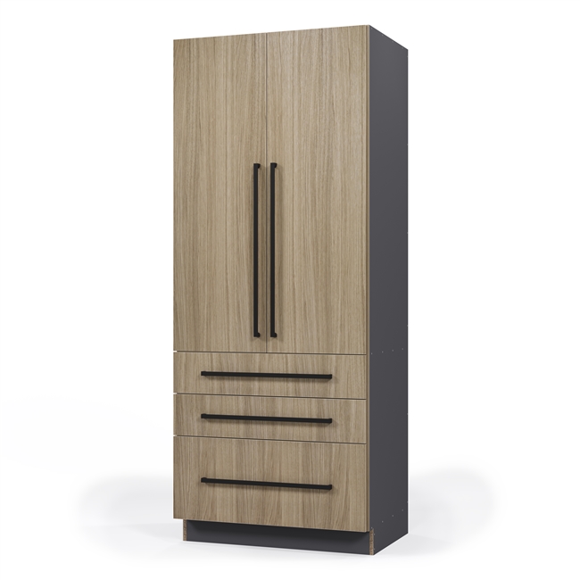Custom Pantry Double 2 Door 3 Drawer