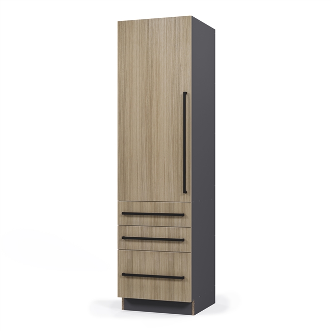 Custom Pantry Single 1 Door 3 Drawer