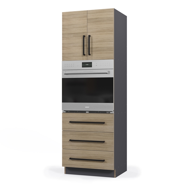 Custom Single Oven 2 Door 3 Equal Drawer