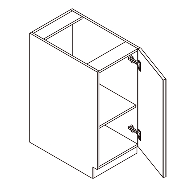 Frameless High Gloss Base Cabinet w/ 1 Full Height Door