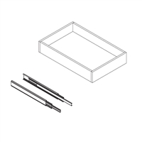 Frameless Supermatte Roll Out Tray For Maple Wooden Cabinet Box