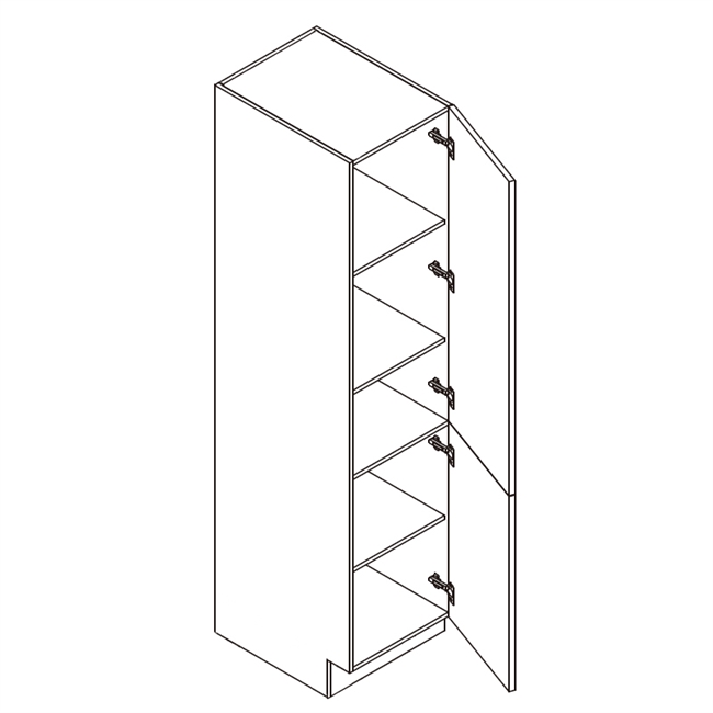 Frameless CLEAFÂ® Single Pantry Cabinet 2 Doors