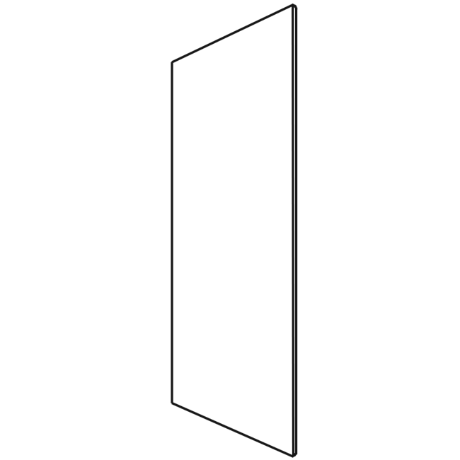 Frameless High Gloss Refrigerator End Panel