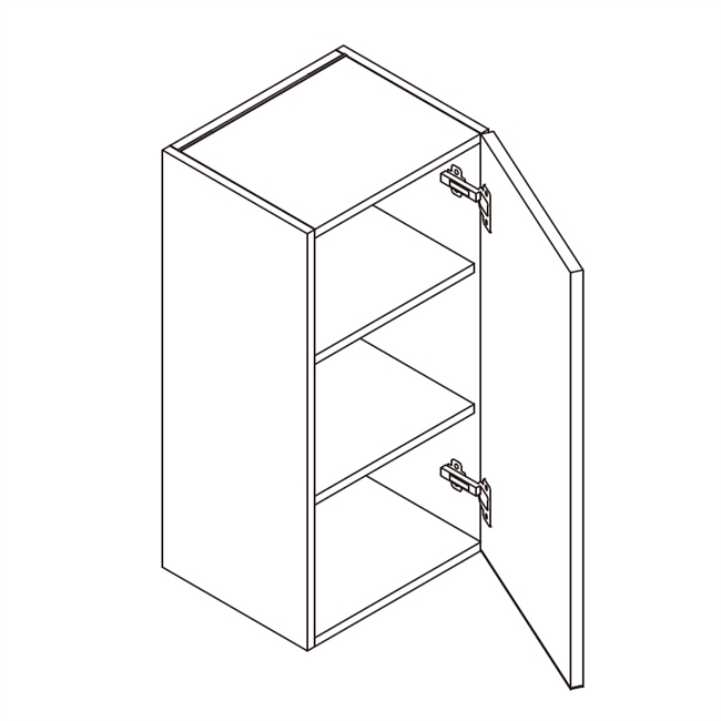 Frameless Supermatte Wall Cabinet w/ 1 Door 30" High