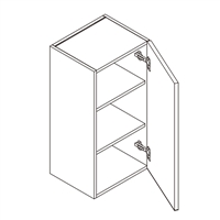 Frameless Supermatte Wall Cabinet w/ 1 Door 36" High